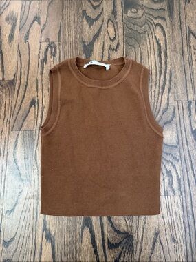 Zara brown tank